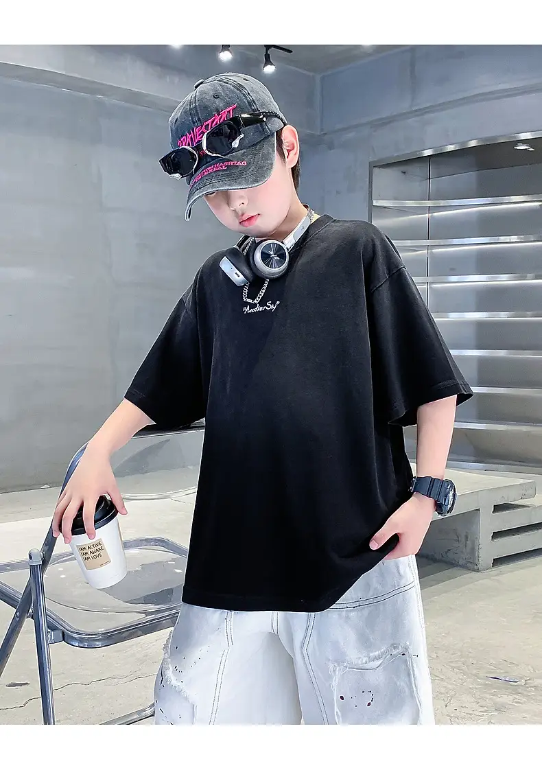 Boys Summer Cotton T-Shirt Dopamine Gradient 2026 — feature 23