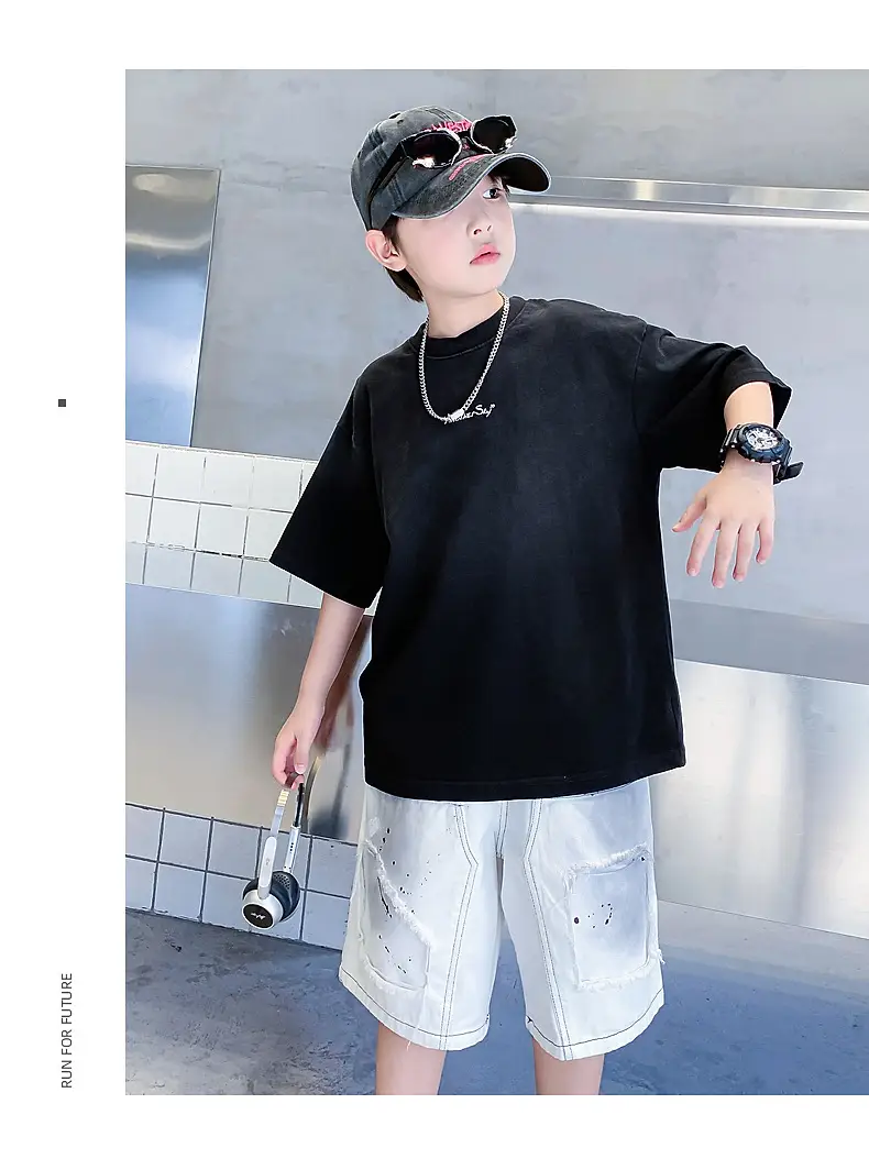 Boys Summer Cotton T-Shirt Dopamine Gradient 2026 — feature 24