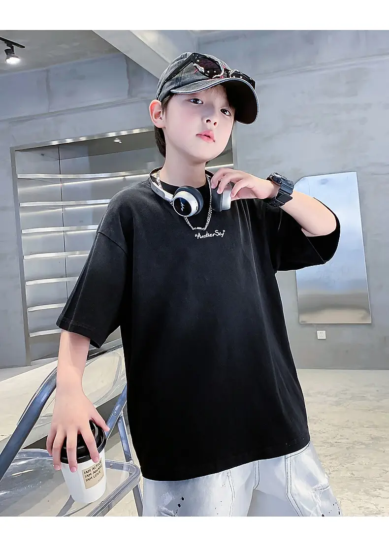 Boys Summer Cotton T-Shirt Dopamine Gradient 2026 — feature 25