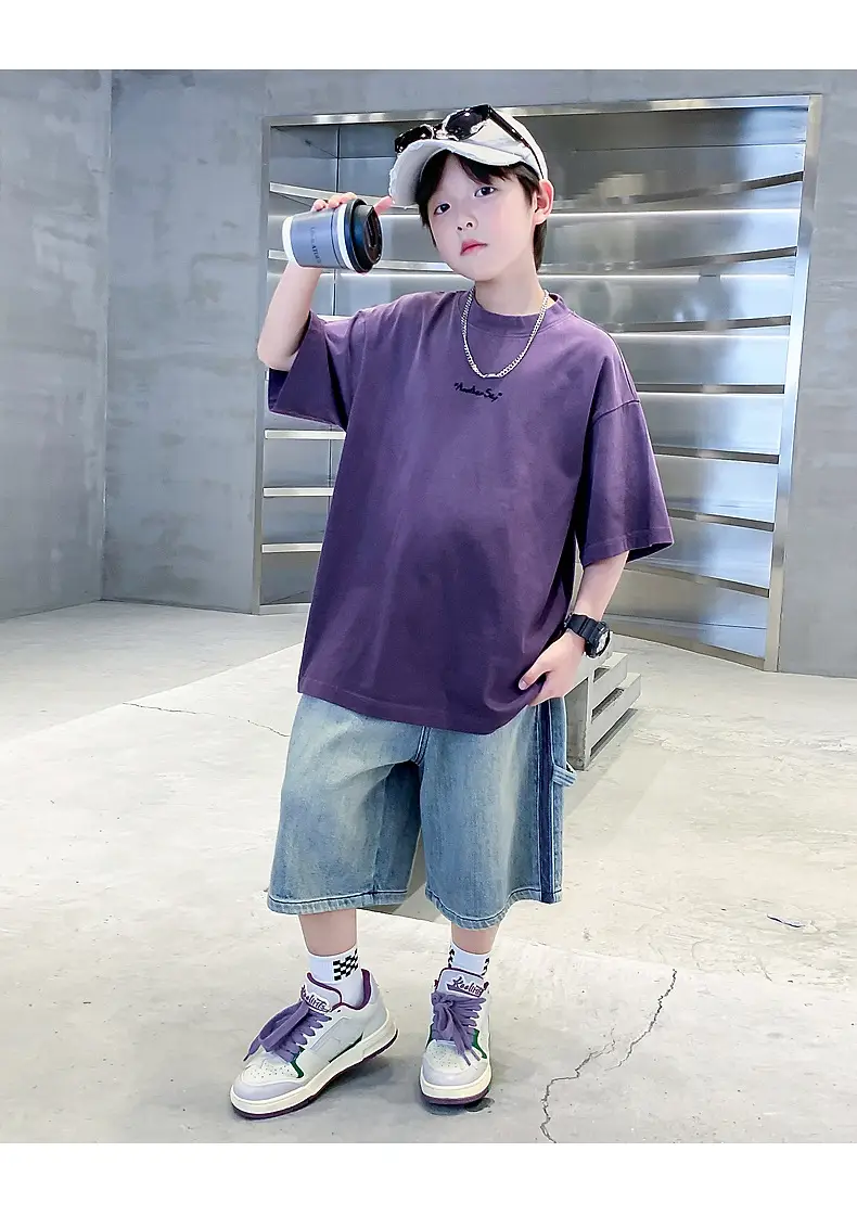Boys Summer Cotton T-Shirt Dopamine Gradient 2026 — feature 27