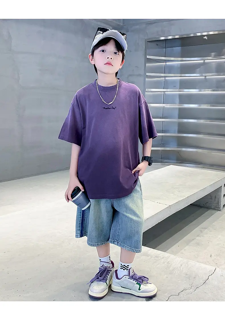 Boys Summer Cotton T-Shirt Dopamine Gradient 2026 — feature 28