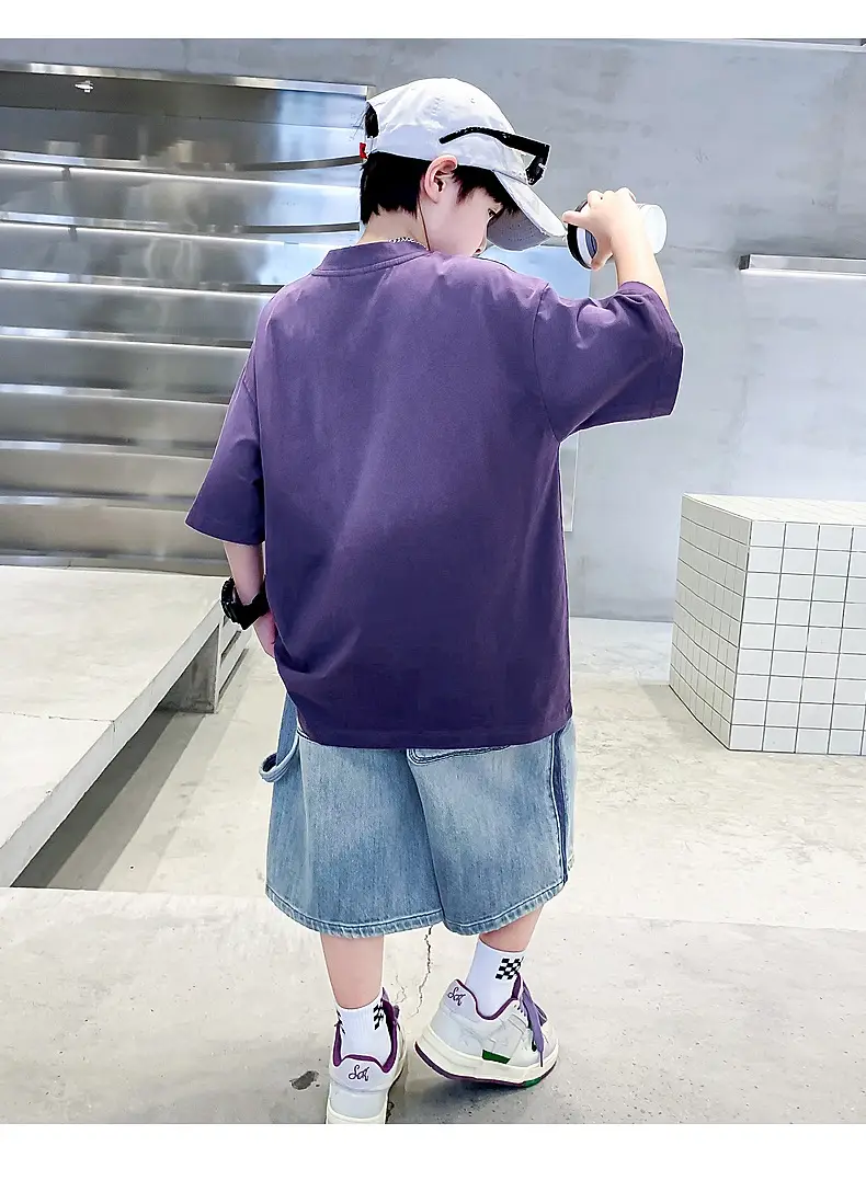 Boys Summer Cotton T-Shirt Dopamine Gradient 2026 — feature 29