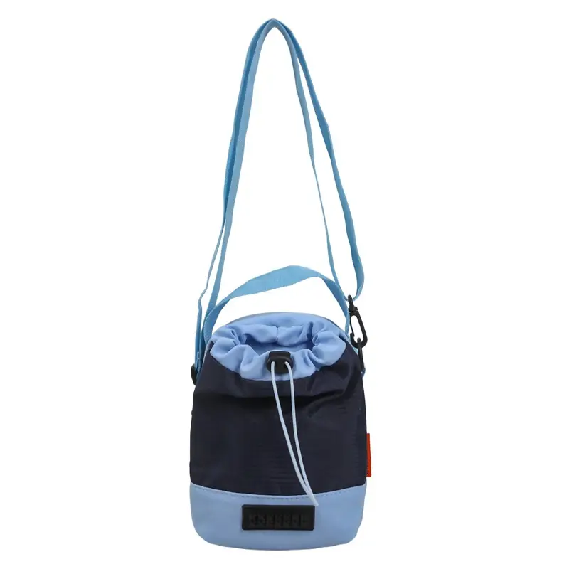 Unisex Color-block Drawstring Bag Water-repellent Double-layer Portable - Image 4