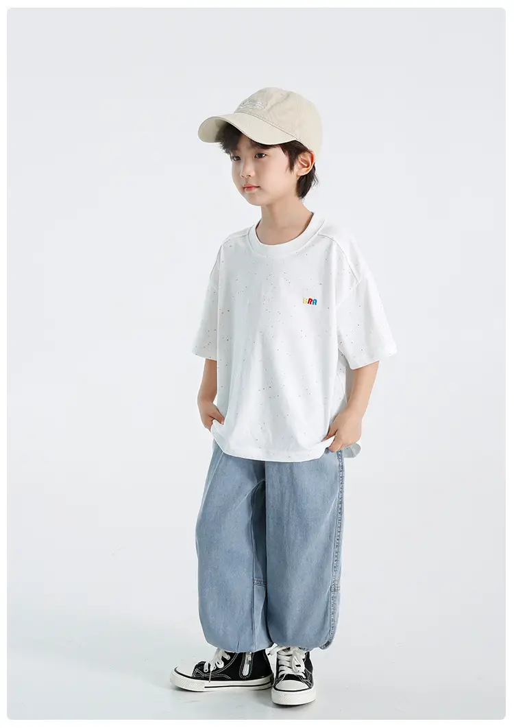 Haima Boys Short Sleeve T-Shirt Light Blue 2026 — feature 15
