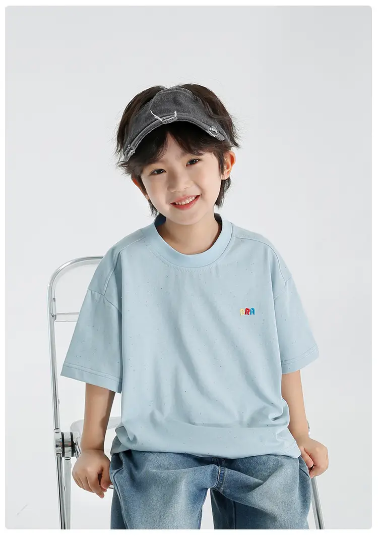 Haima Boys Short Sleeve T-Shirt Light Blue 2026 — feature 16