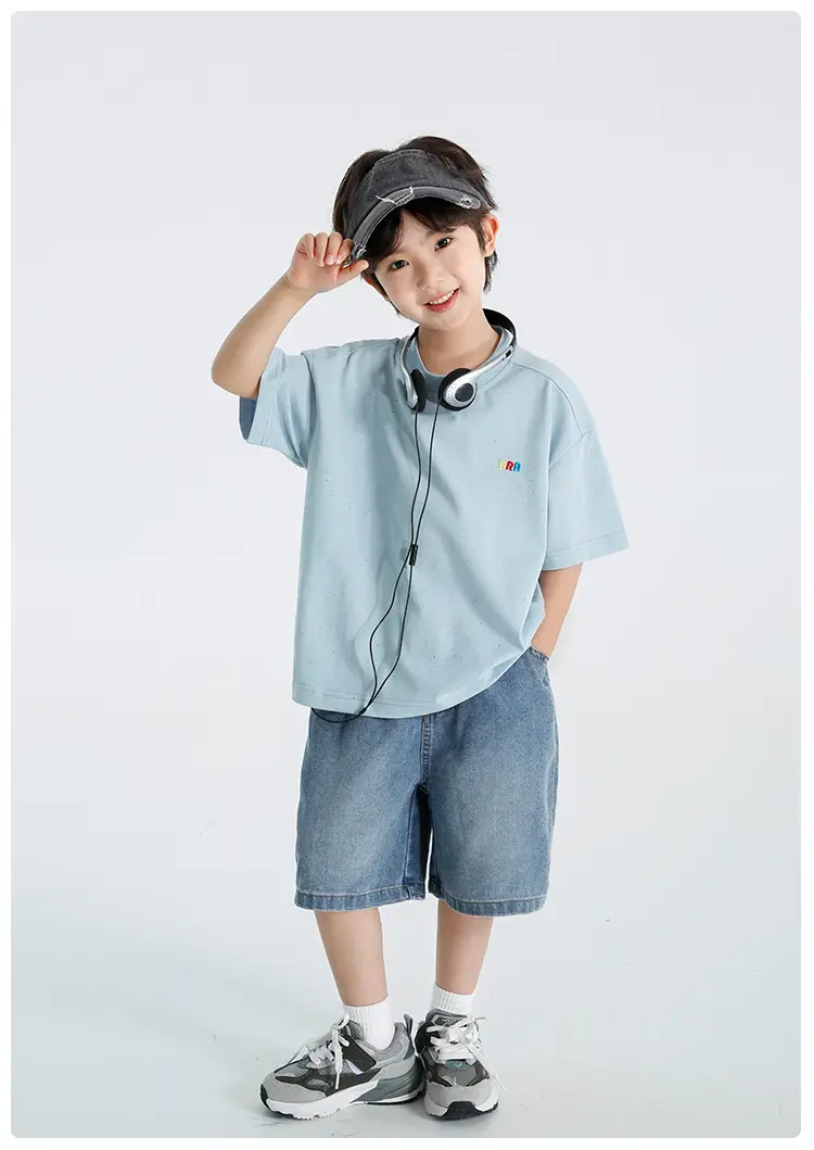 Haima Boys Short Sleeve T-Shirt Light Blue 2026 — feature 17