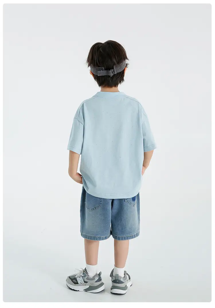 Haima Boys Short Sleeve T-Shirt Light Blue 2026 — feature 18