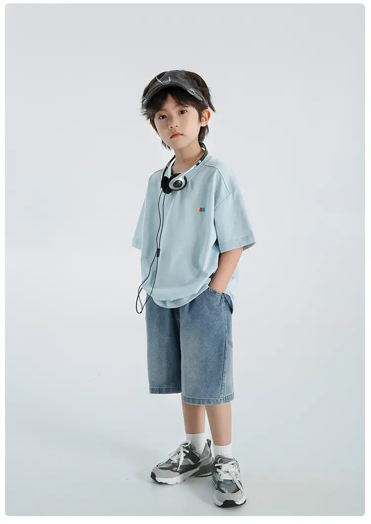Haima Boys Short Sleeve T-Shirt Light Blue 2026 — feature 20