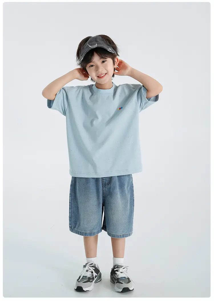 Haima Boys Short Sleeve T-Shirt Light Blue 2026 — feature 21
