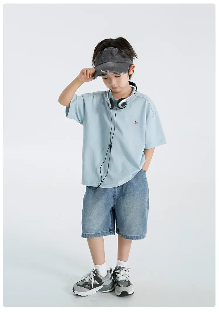 Haima Boys Short Sleeve T-Shirt Light Blue 2026 — feature 22