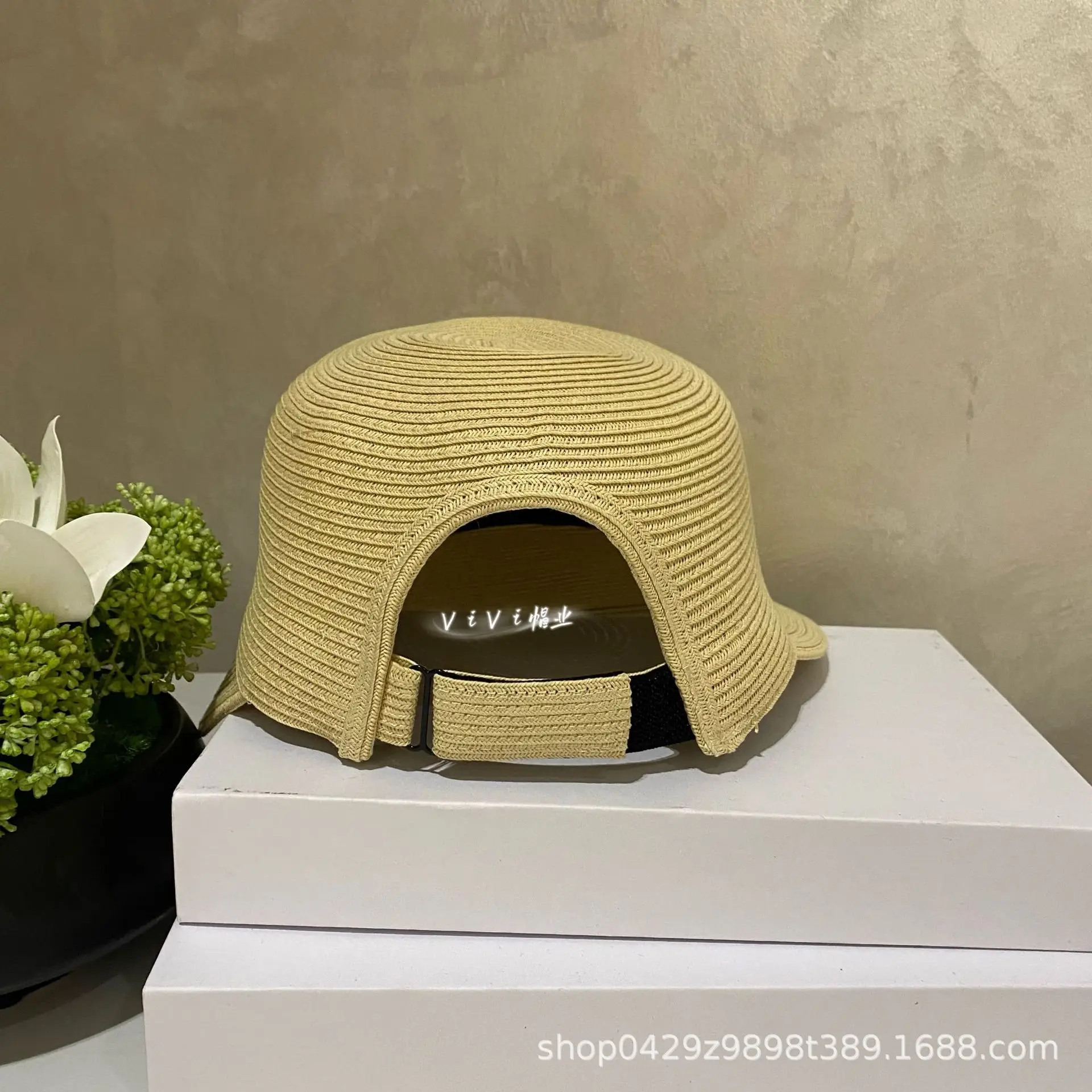 Women Straw Sun Hats with Large Brim Black Brown Beige