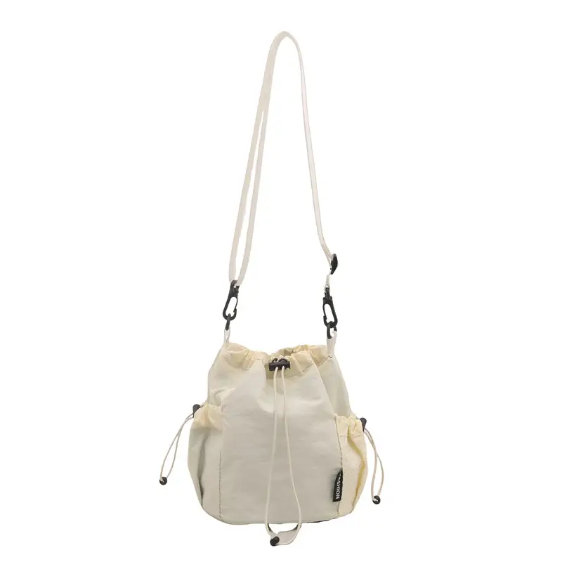 Black Textured Crossbody Bag for Women