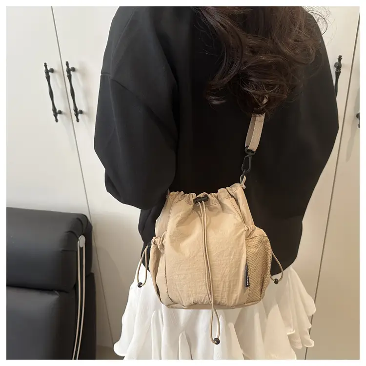 Black Textured Crossbody Bag for Women — feature 8