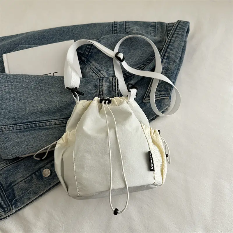 Black Textured Crossbody Bag for Women