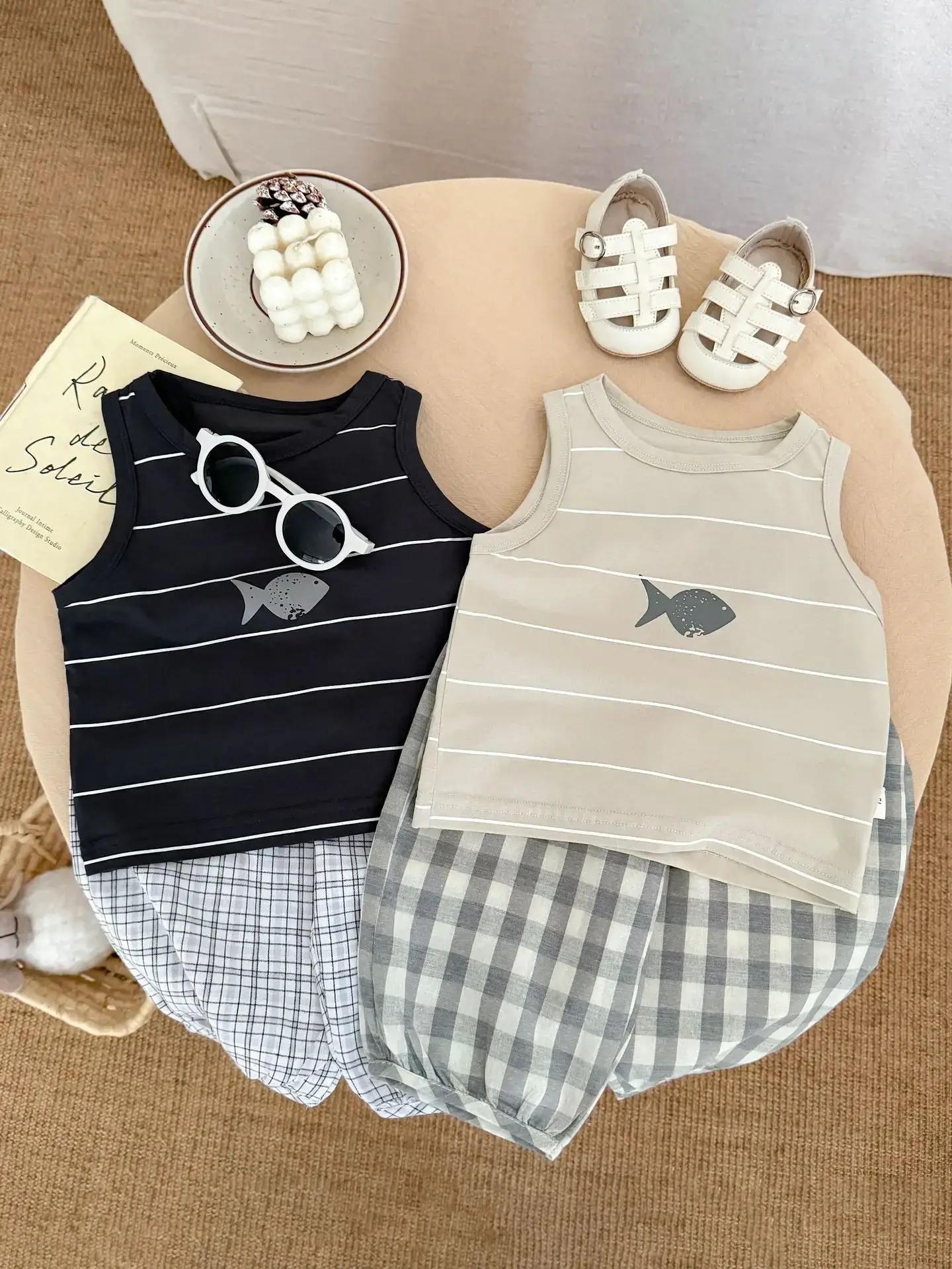 Boys Striped Sleeveless Vest 2025 Summer - Image 4