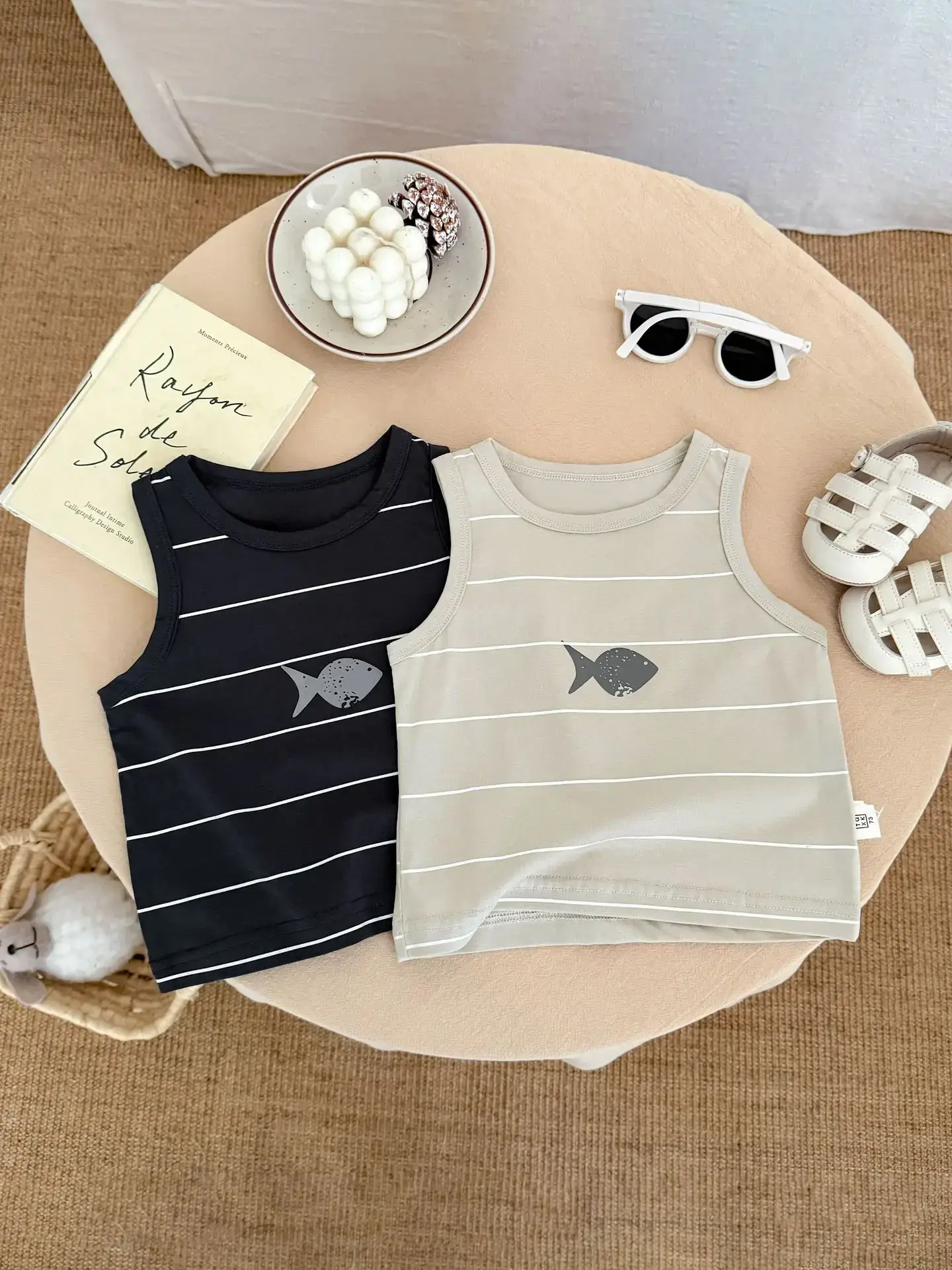 Boys Striped Sleeveless Vest 2025 Summer - Image 5