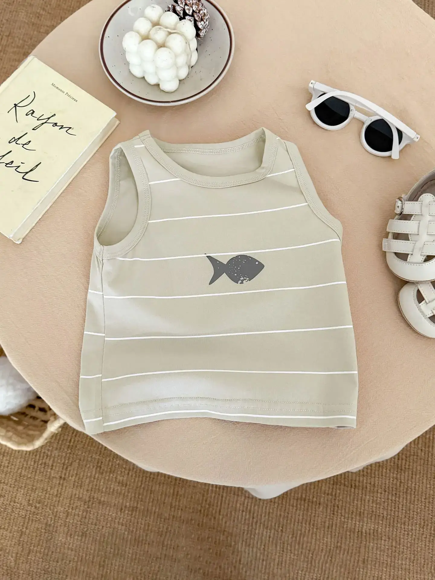 Boys Striped Sleeveless Vest 2025 Summer - Image 7