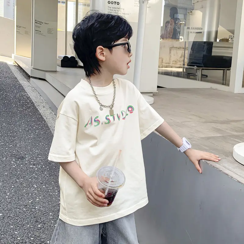 Boys Summer T-Shirt Graffiti Print 2026 Cool Style - Image 6