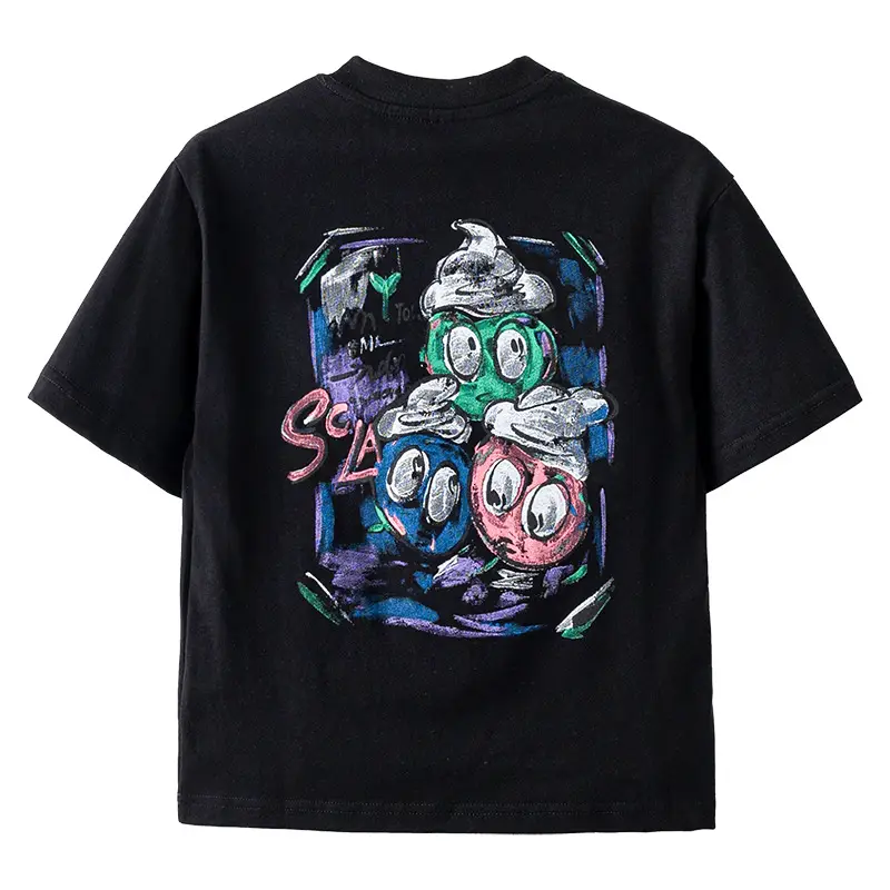 Boys Summer T-Shirt Graffiti Print 2026 Cool Style - Image 7