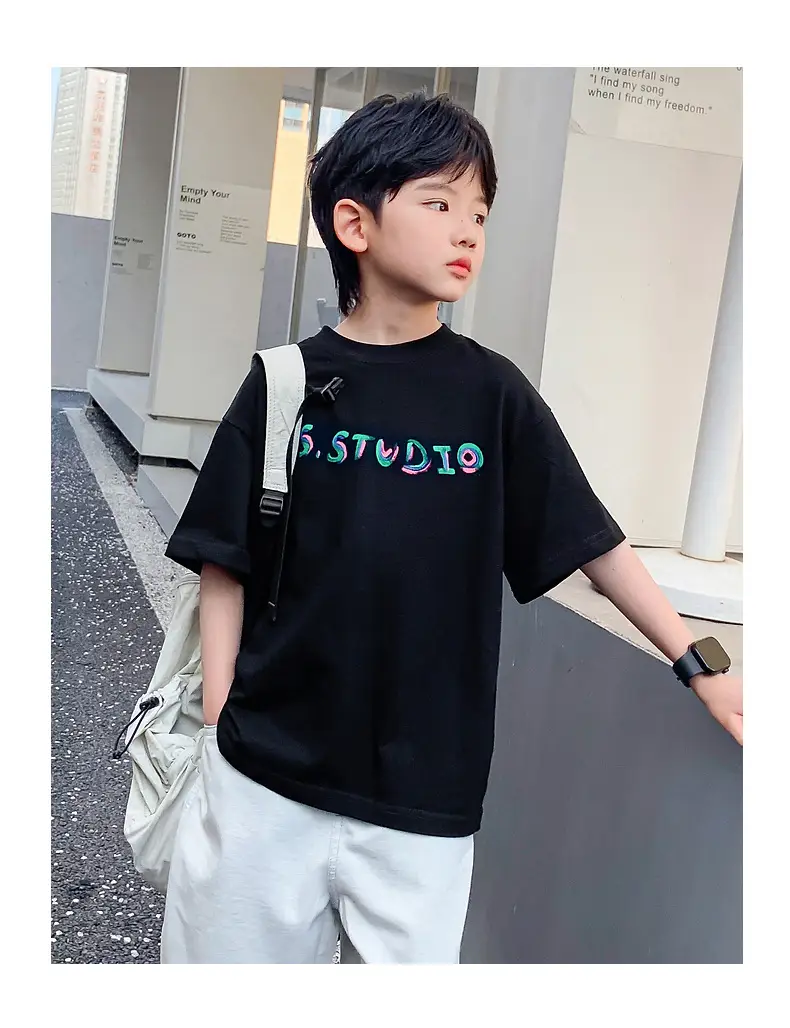 Boys Summer T-Shirt Graffiti Print 2026 Cool Style — feature 11