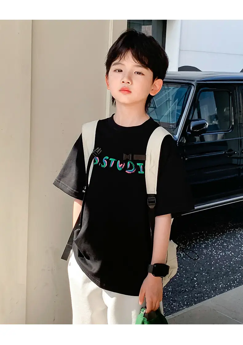 Boys Summer T-Shirt Graffiti Print 2026 Cool Style — feature 12