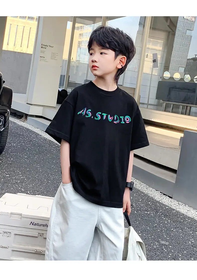 Boys Summer T-Shirt Graffiti Print 2026 Cool Style — feature 13