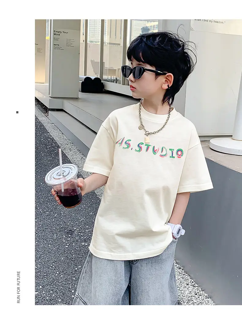 Boys Summer T-Shirt Graffiti Print 2026 Cool Style — feature 15