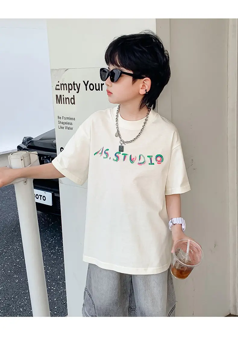 Boys Summer T-Shirt Graffiti Print 2026 Cool Style — feature 16