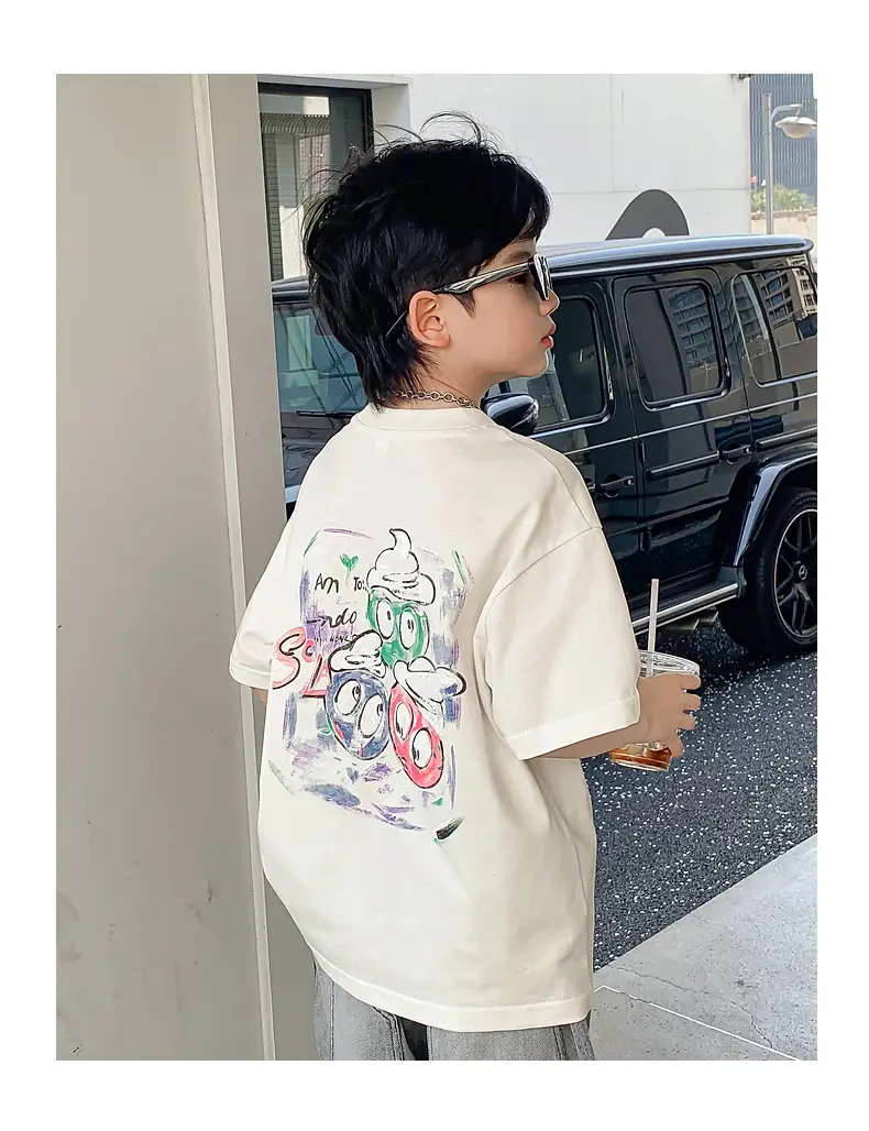 Boys Summer T-Shirt Graffiti Print 2026 Cool Style — feature 17
