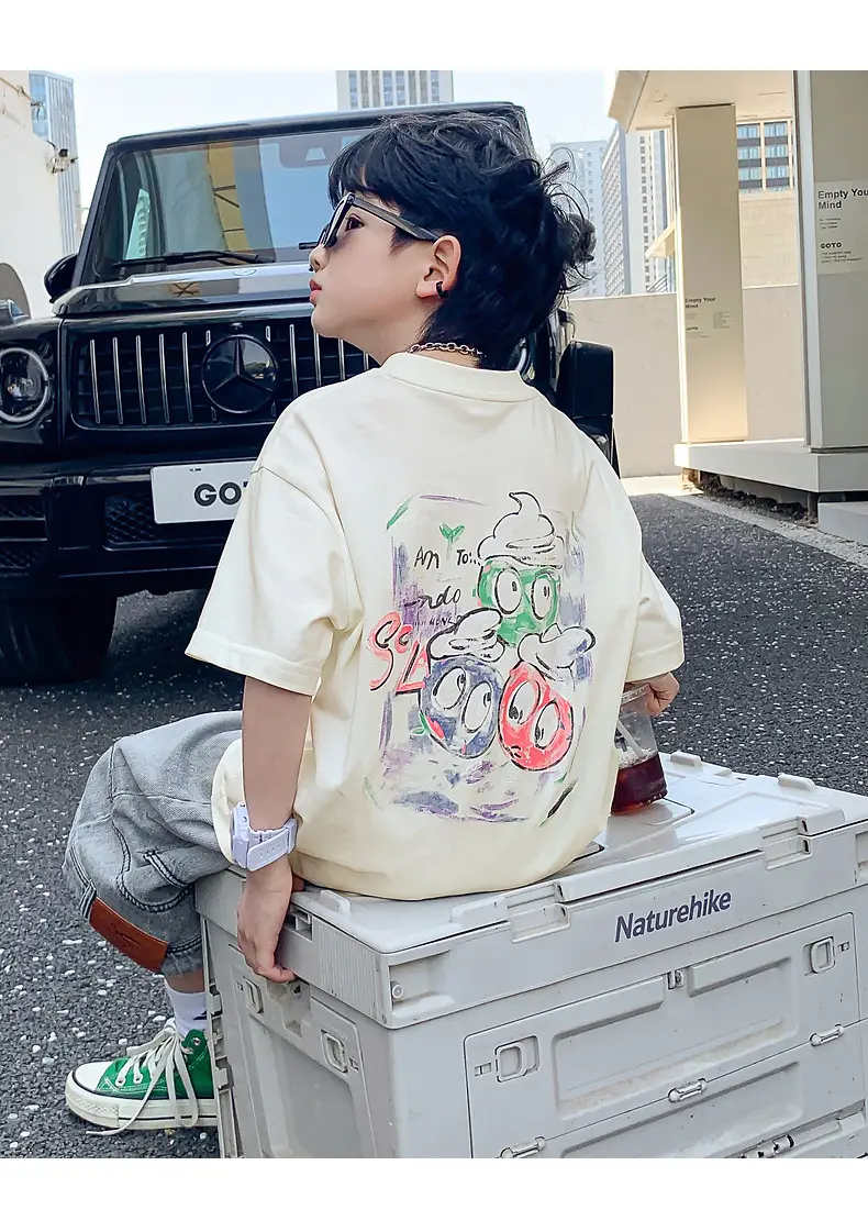 Boys Summer T-Shirt Graffiti Print 2026 Cool Style — feature 18