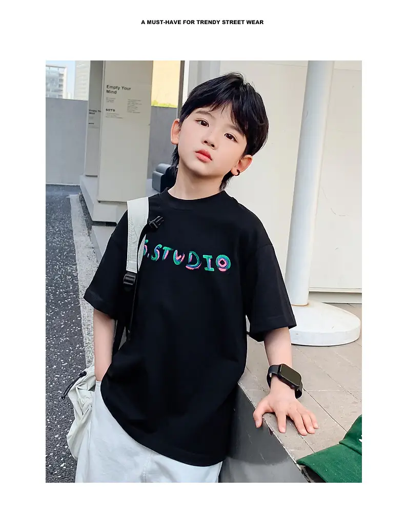 Boys Summer T-Shirt Graffiti Print 2026 Cool Style — feature 2
