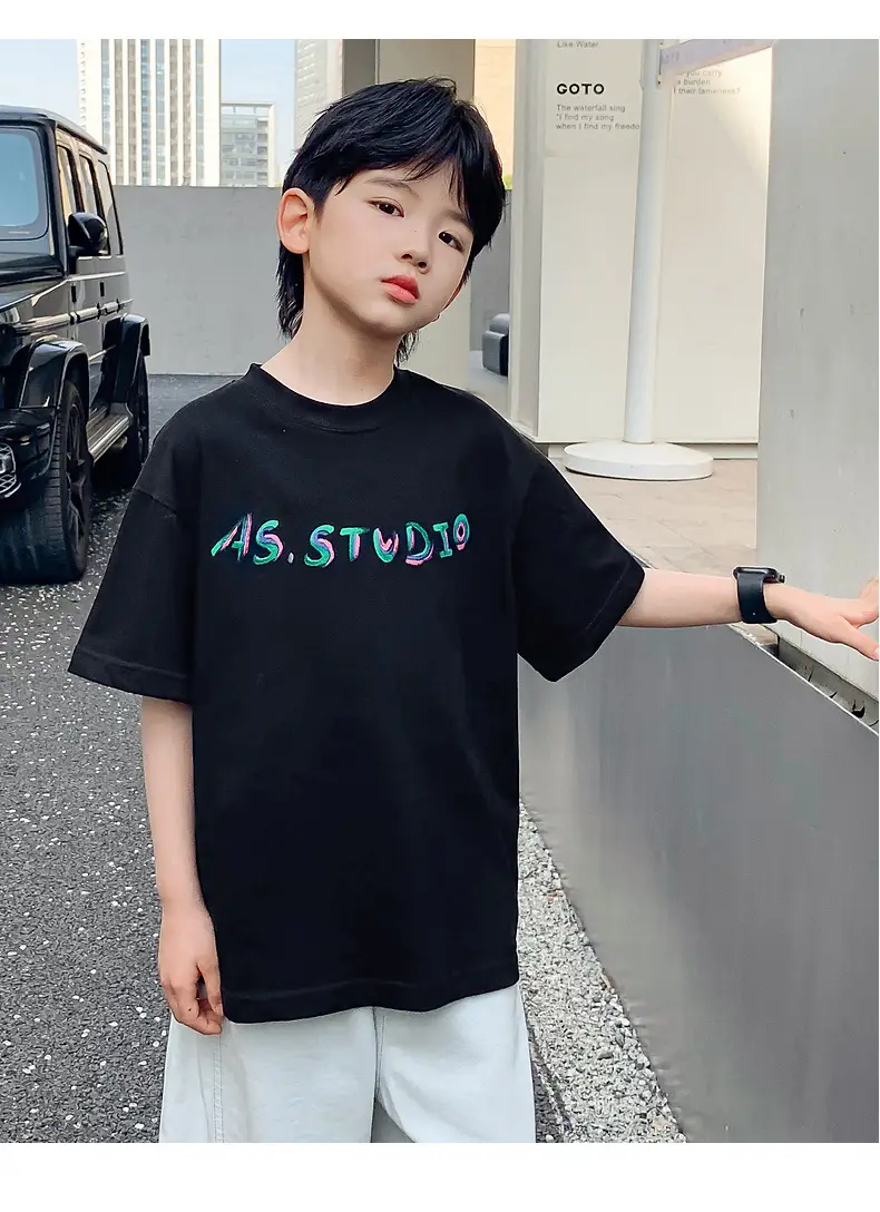 Boys Summer T-Shirt Graffiti Print 2026 Cool Style — feature 8