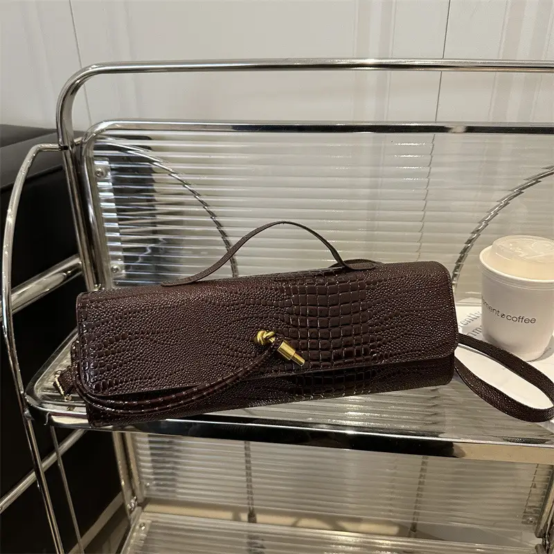 White Embossed Crossbody Bag for Women 2025 Summer - Image 7