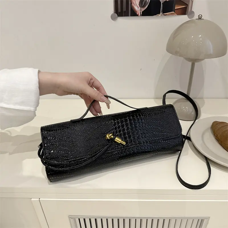 White Embossed Crossbody Bag for Women 2025 Summer - Image 8