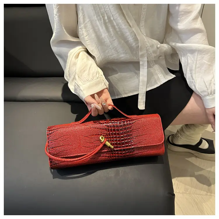 White Embossed Crossbody Bag for Women 2025 Summer — feature 13