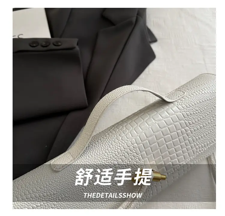 White Embossed Crossbody Bag for Women 2025 Summer — feature 4
