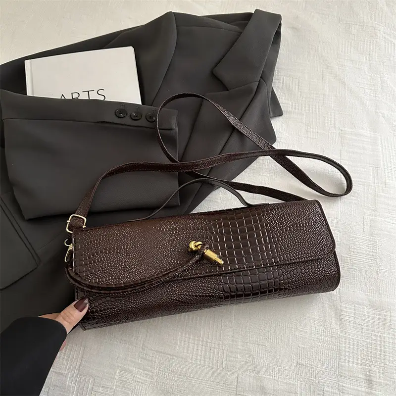 White Embossed Crossbody Bag for Women 2025 Summer - Image 4