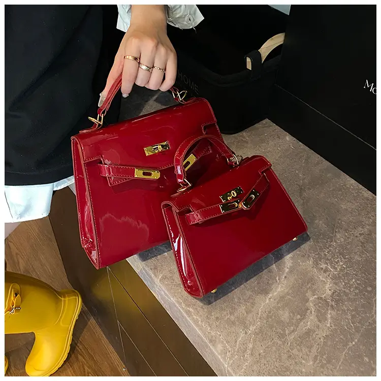 2025 Brown Glossy Leather Shoulder Bag for Women — feature 26