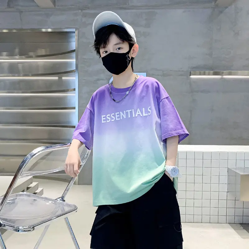 2025 Kids T-Shirt Set Pure Cotton Summer Boys Cool Shades - Image 9