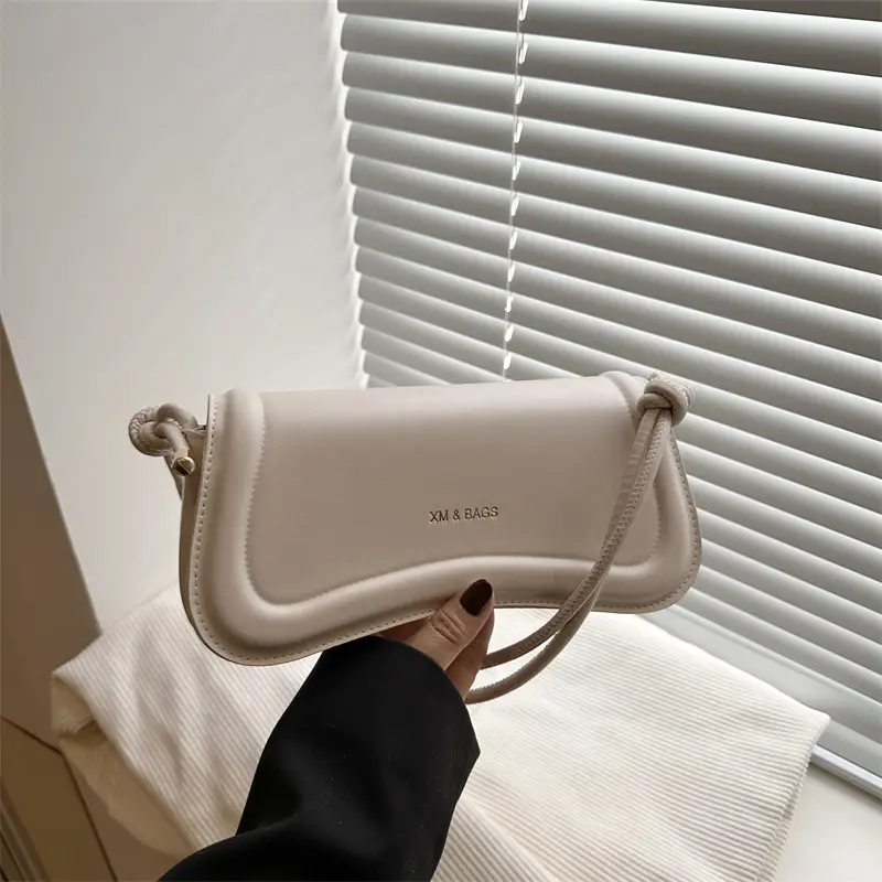Women's Beige Leather Crossbody Bag 2025 Summer - Image 6