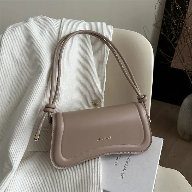 Women's Beige Leather Crossbody Bag 2025 Summer - Image 7