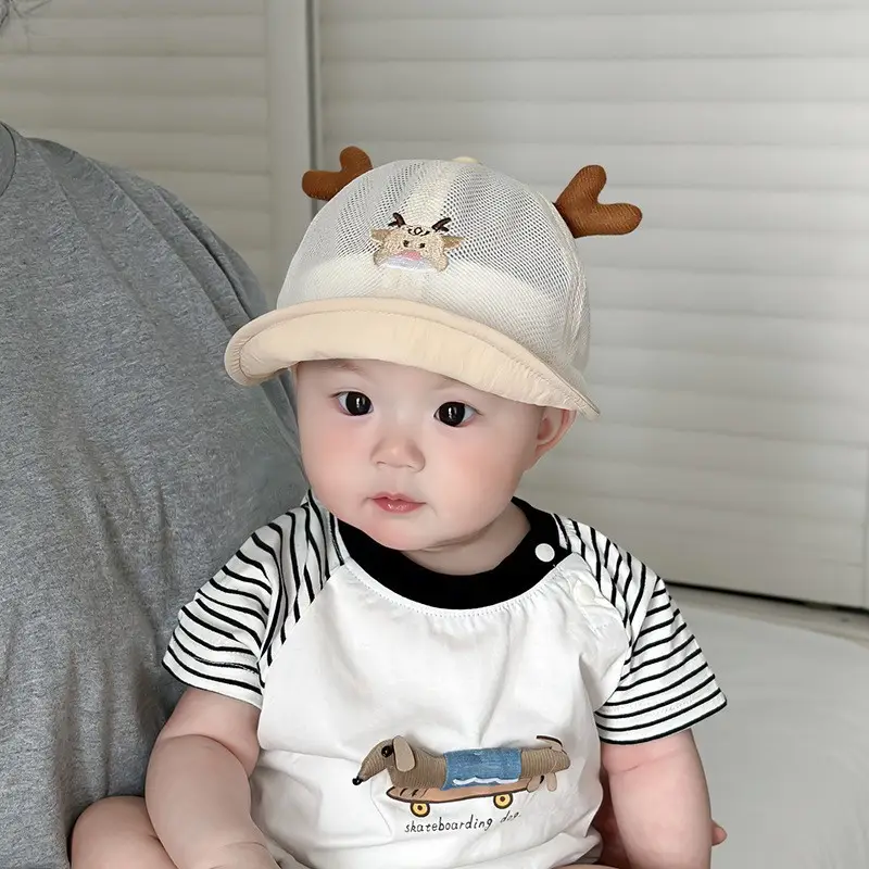Baby Cap with Cow Print Travel Sun Hat - Image 7
