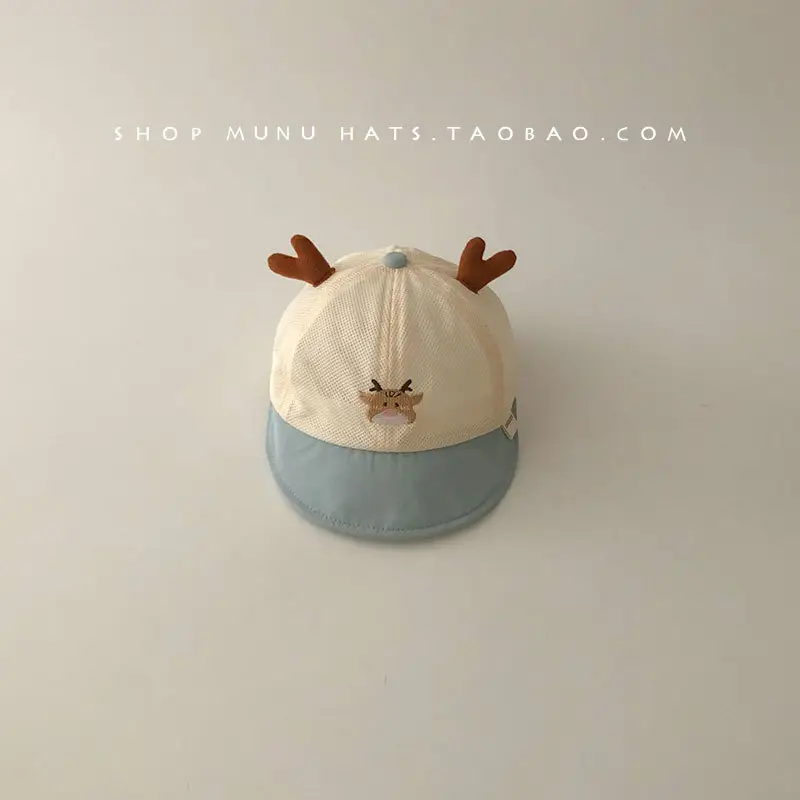 Baby Cap with Cow Print Travel Sun Hat - Image 3