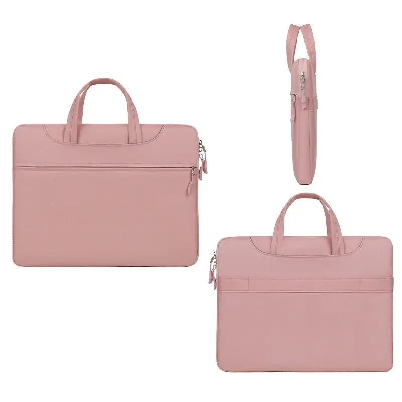 Waterproof Business Laptop Bag Pink Shoulder Crossbody - Image 9