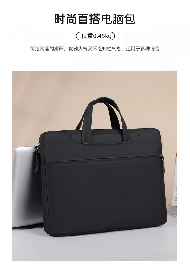 Waterproof Business Laptop Bag Pink Shoulder Crossbody — feature 12