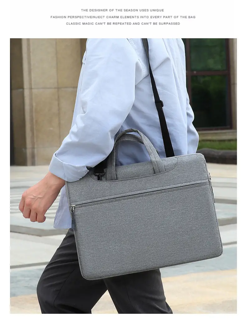 Waterproof Business Laptop Bag Pink Shoulder Crossbody — feature 22