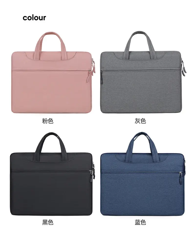 Waterproof Business Laptop Bag Pink Shoulder Crossbody — feature 3