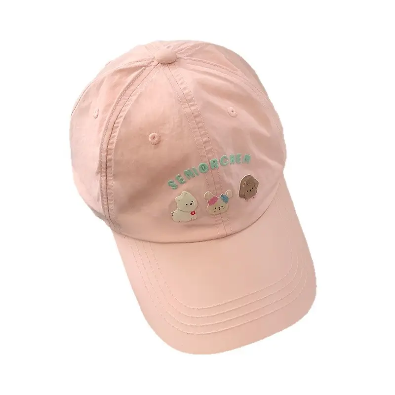Women Pink Puppy Embroidered Baseball Cap Spring Summer Travel - Image 15