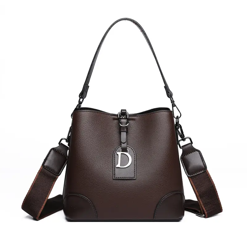 D-Logo Cross-Border Large Capacity Leather Bag - Image 4