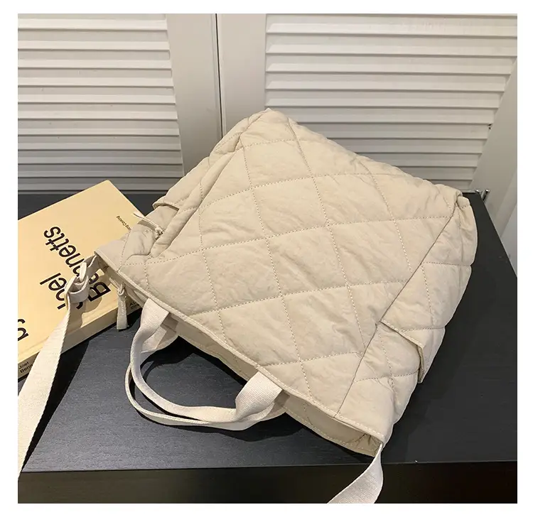 New Autumn Cotton Quilted Tote Bags Multi Color — feature 29